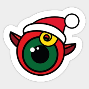 Elf's head • Merry Scary X-mas Sticker